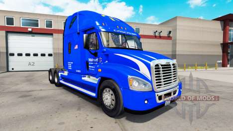 Скин Walmart на тягач Freightliner Cascadia для American Truck Simulator