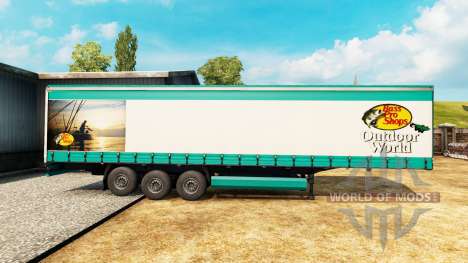 Скин Bass Pro Shops на полуприцеп для Euro Truck Simulator 2