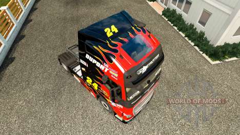Скин NASCAR на тягач Volvo для Euro Truck Simulator 2