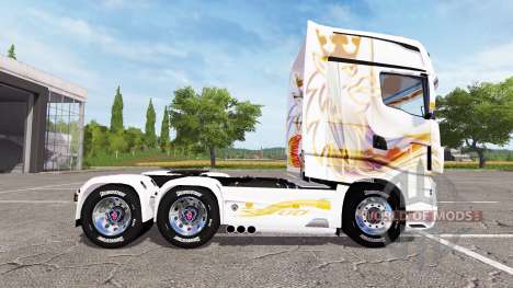 Scania R700 Evo gold blanc для Farming Simulator 2017