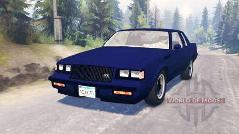 Buick GNX 1987 для Spin Tires