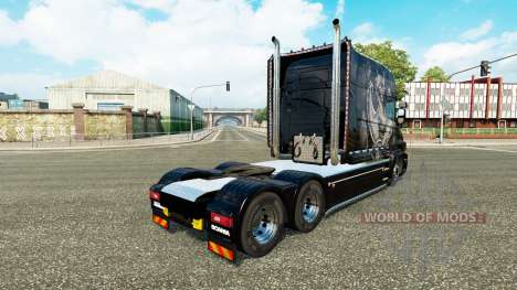 Скин Silver Dragon на тягач Scania T для Euro Truck Simulator 2