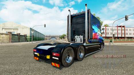 Скин Neon на тягач Scania T для Euro Truck Simulator 2