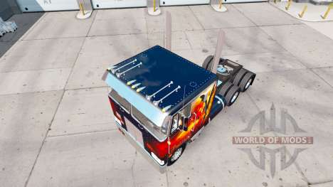 Скин Dragon Fire на тягач Peterbilt 352 для American Truck Simulator