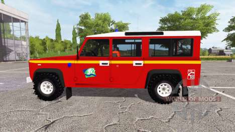 Land Rover Defender 110 feuerwehr для Farming Simulator 2017