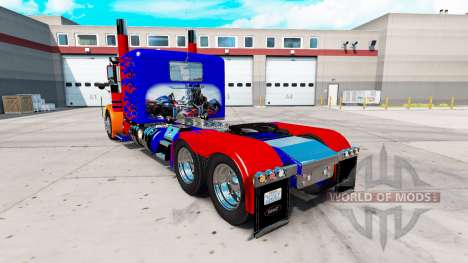 Скин Optimas Prime на тягач Peterbilt 389 для American Truck Simulator