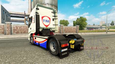 Скин FINA на тягач Iveco Hi-Way для Euro Truck Simulator 2