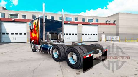 Скин Dragon Fire на тягач Peterbilt 352 для American Truck Simulator