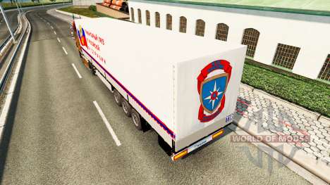Полуприцеп с гуманитарным грузом для Euro Truck Simulator 2