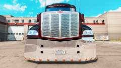 Хромированный бампер на тягач Peterbilt 579 для American Truck Simulator