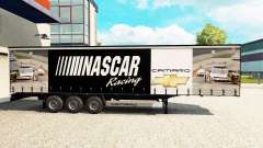 Скин NASCAR на шторный полуприцеп для Euro Truck Simulator 2