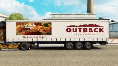 Скин Outback Steakhouse на шторный полуприцеп для Euro Truck Simulator 2