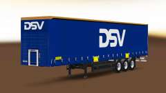 Шторный полуприцеп Schmitz Cargobull DSV для Euro Truck Simulator 2