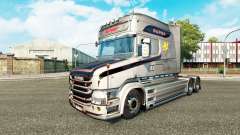 Скин Vabis V8 Metallic на тягач Scania T для Euro Truck Simulator 2