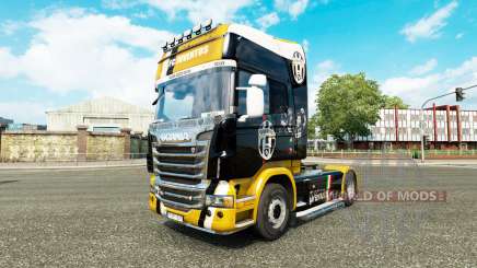 Скин Juventus на тягач Scania для Euro Truck Simulator 2