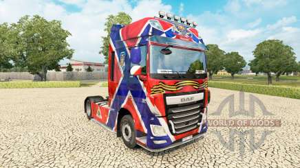 Скин New Russia на тягач DAF для Euro Truck Simulator 2