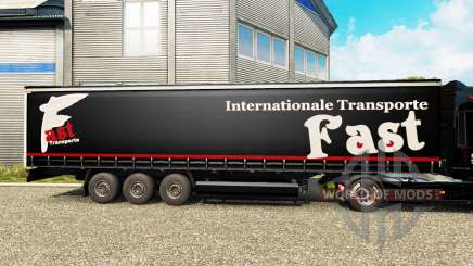 Скин Fast Internationale Transport на полуприцеп для Euro Truck Simulator 2