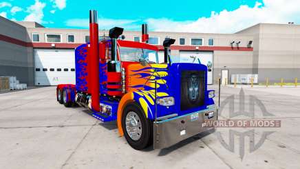Скин Optimas Prime на тягач Peterbilt 389 для American Truck Simulator
