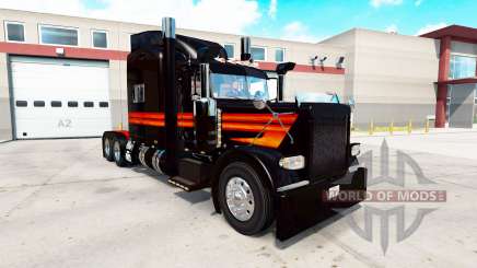 Скин Fiery на тягач Peterbilt 389 для American Truck Simulator