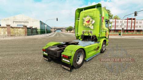 Скин Kermit the Frog на тягач Scania для Euro Truck Simulator 2