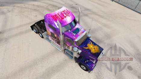 Скин Valerie на тягач Kenworth W900 для American Truck Simulator