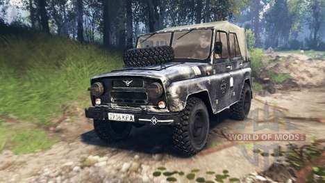 УАЗ-469 v3.0 для Spin Tires