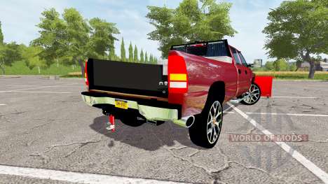 Chevrolet Silverado 2500 HD 2002 plow v2.0 для Farming Simulator 2017