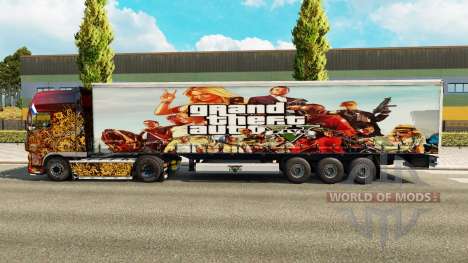Скин GTA V на полуприцеп для Euro Truck Simulator 2