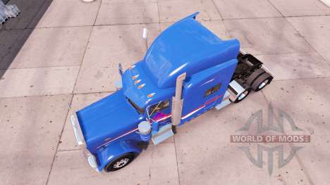 Скин B-T Inc. на тягач Peterbilt 389 для American Truck Simulator