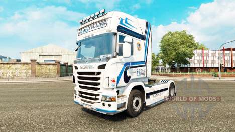 Скин Hovotrans на тягач Scania для Euro Truck Simulator 2