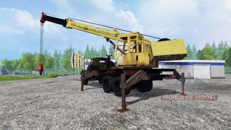 КрАЗ 257 автокран для Farming Simulator 2015