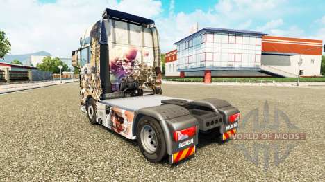 Скин Attack on Titans на тягач MAN для Euro Truck Simulator 2