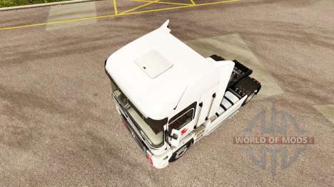 Скин Massey Ferguson на тягач Renault Magnum для Euro Truck Simulator 2