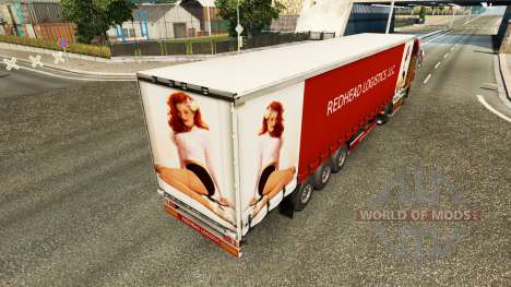 Скины Redhead Logistics на полуприцеп для Euro Truck Simulator 2