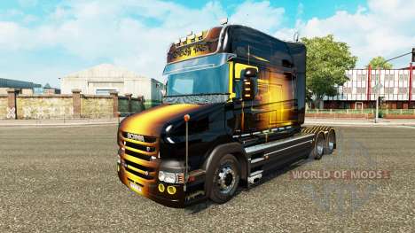 Скин Golden на тягач Scania T для Euro Truck Simulator 2