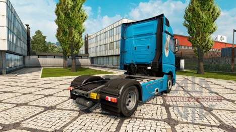 Скин Dove на тягач Mercedes-Benz для Euro Truck Simulator 2