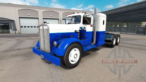 Скин Blue & White на тягач Kenworth 521 для American Truck Simulator
