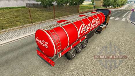 Скин Coca-Cola на полуприцеп для Euro Truck Simulator 2