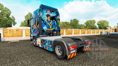 Скин Marvel Heroes на тягач MAN для Euro Truck Simulator 2