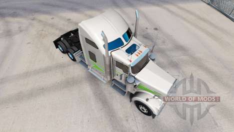Скин Movin On на тягач Kenworth W900 для American Truck Simulator