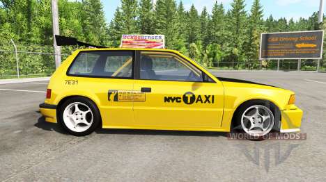 Ibishu Covet New York Taxi v0.8.0.1 для BeamNG Drive