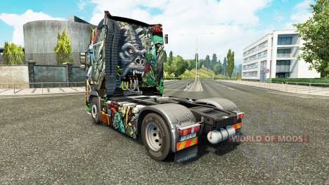 Скин Monsters Attack на тягач Volvo для Euro Truck Simulator 2