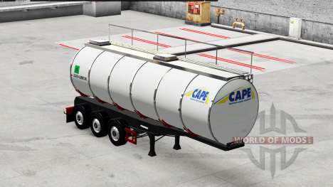 Пищевой полуприцеп-цистерна Menci для American Truck Simulator