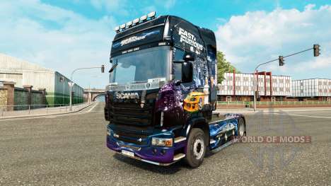 Скин Fast & Furious на тягач Scania для Euro Truck Simulator 2