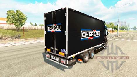 Скин Chereau на тягач Renault Magnum tandem для Euro Truck Simulator 2