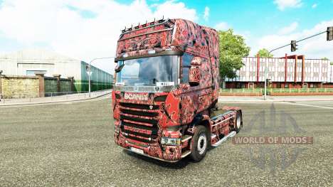Скин Alien Mask C на тягач Scania для Euro Truck Simulator 2
