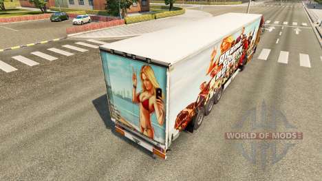 Скин GTA V на полуприцеп для Euro Truck Simulator 2