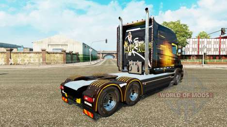 Скин Golden на тягач Scania T для Euro Truck Simulator 2