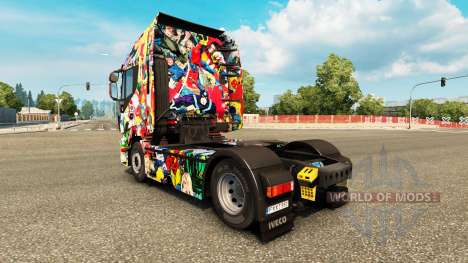 Скин Marvel Universe на тягач Iveco для Euro Truck Simulator 2