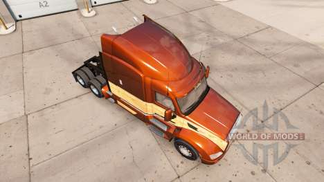 Скин Vintage Wood на тягач Peterbilt 579 для American Truck Simulator
